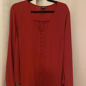 Torrid V-Neck Button Down Top